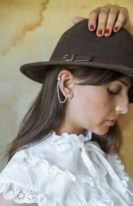 Issho earcuff, silver