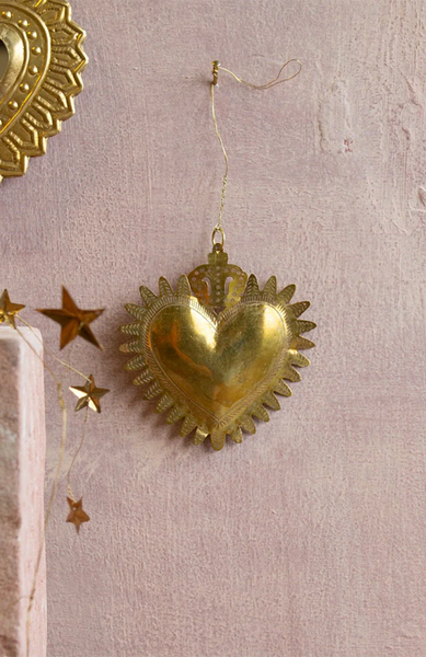 Juldekoration stort hjärta