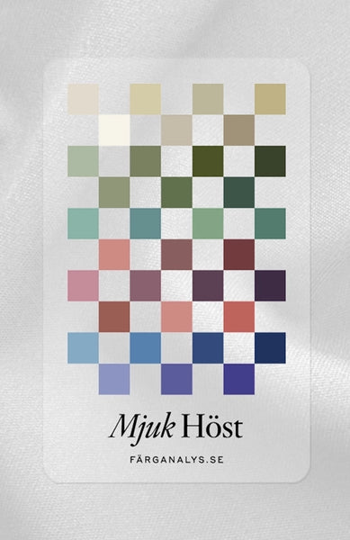 Färganalyskort i plexi