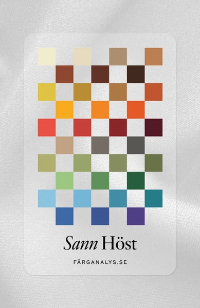 Färganalyskort i plexi