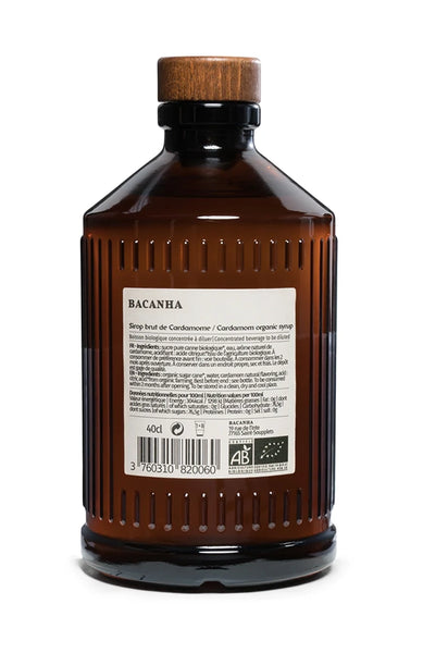 Bacanha Cardamome råsirap, 400 ml