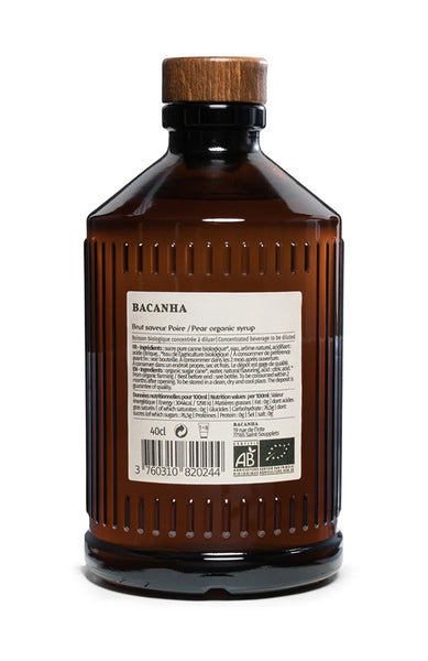 Bacanha Poire råsirap, 400 ml