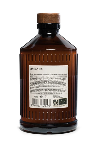 Bacanha Verveine råsirap, 400 ml