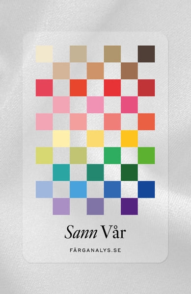 Färganalyskort i plexi