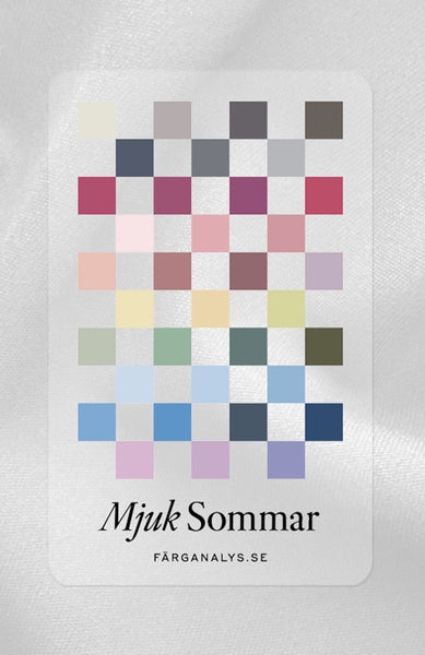 Färganalyskort i plexi