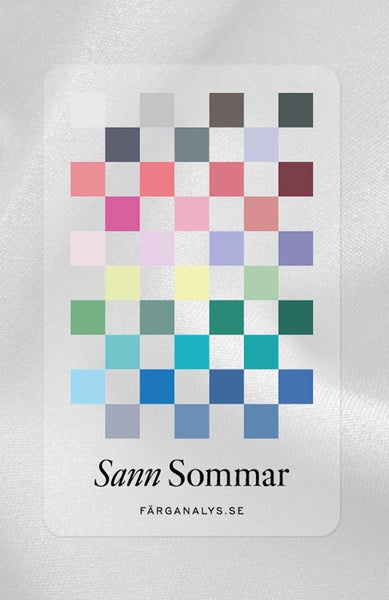 Färganalyskort i plexi