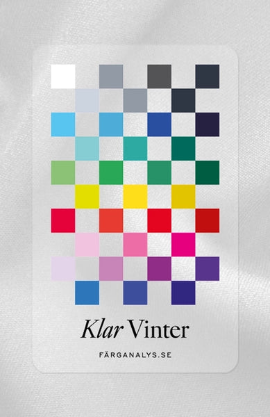 Färganalyskort i plexi