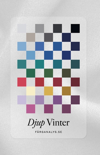 Färganalyskort i plexi