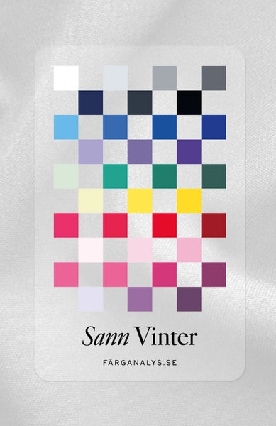 Färganalyskort i plexi