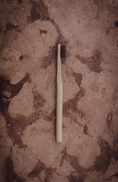 Biologisk nedbrytbar tandborste av trä